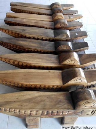 Wood Crocodile Bench Bali