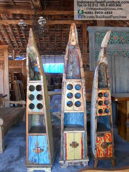 Reclaimed Boat Wood Cabinets Bali Furniture