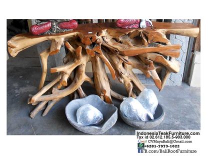bctr1-1 Teak Root Console Table Bali Furniture Indonesia