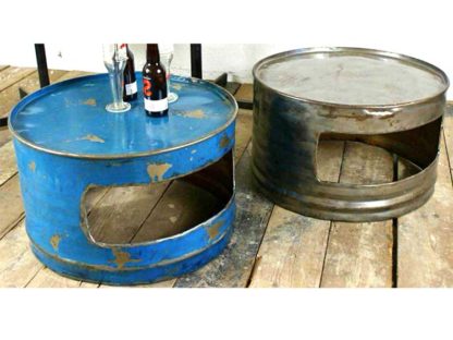 Oildrm1-19 Reuse Oil Drum Steel Table Furniture Bali Indonesia