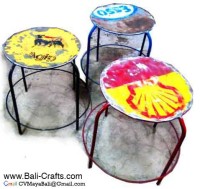 Oildrm1-21 Oil Drum Chairs For Sale Bali Indonesia