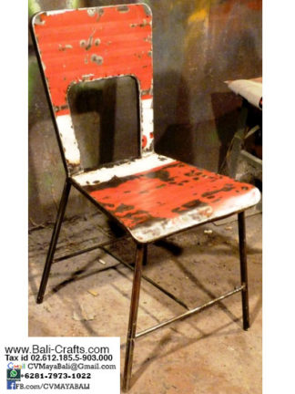 OilDrm1-22 Recycled Oil Drum Dining Chairs Bali Indonesia