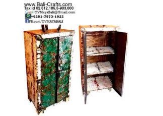Oildrm1-4 Recycled Oil Drum Furniture Shelves