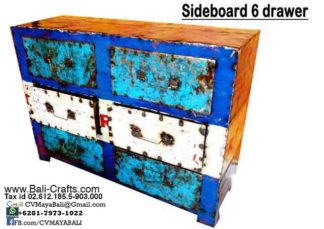 Oildrm1-9 Upcycled Oil Drum Furniture Sideboard