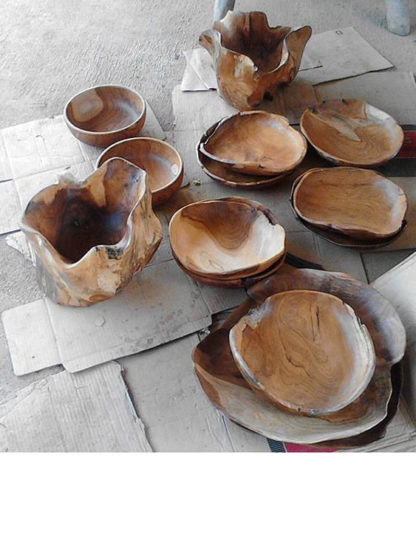 Teak Wood Bowls and Trays